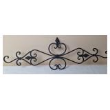 Black Wrought Iron Scrolled Wall Hanging