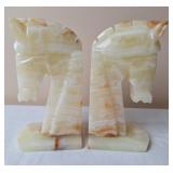 Onyx Horse Head Bookends