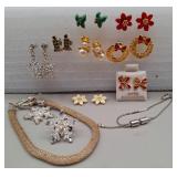 Christmas Pierced Earings & Bracelets