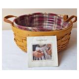 2005 Longaberger Darning Basket w/Liner