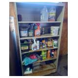 Metal Shelving Unit & Contents