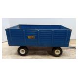 Big Blue pressed metal wagon