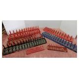 Metric & SAE  Socket Trays 1/4' & 1/2'