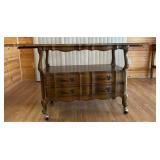 Wood Drop Leaf Side Table