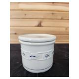 Longaberger Pottery Salt Crock & lid