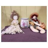 Mop & Basket Dolls, Home & Garden Crock