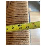 Child's Oak Rocker, woven back & seat