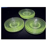 Vintage 5' Plates, glowing