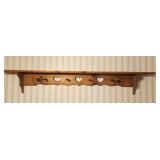 Wood Heart Design Shelf