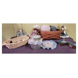 Baskets, Needle Point and Handmade items