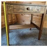 Oak Entry Table with drawer