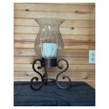 Brass Pillar Candle Holder