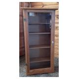 Hanging Oak Display Cabinet