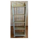 Painted Wood Heart Display Shelf