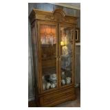 Wood Curio Hutch by Bassett