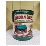 Lincoln Log Toys in original tin