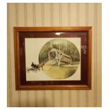 Covered Bridge Print, ready to hang