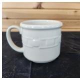 Longaberger Pottery Ivory Soup Cup