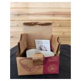 Longaberger Pottery Heart Ramekin Dish