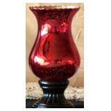 Decorative Red Glass Vase