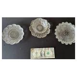 Glass plates, bowl & egg plate
