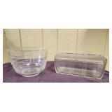 Pyrex Westinghouse bowl & lidded dish