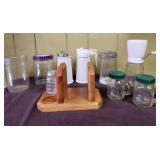Jars, Chopper, Shakers and Napkin Holder