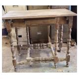 Antique Gate Leg Walnut Table