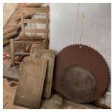 Saw mill blades 19in & 29.5 dia
