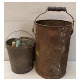 Antique Metal Buckets