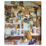 Wall of Hardware & Miscellaneous Shop Items