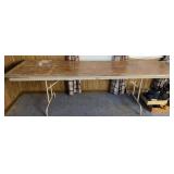 8ft Wood Top table
