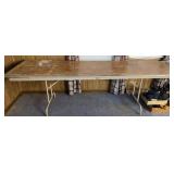8ft Wood Top table