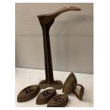 Antique Cobblers Form & Sad Irons