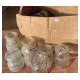 Box Of Various Size Ball Bale Top Fruit Jars