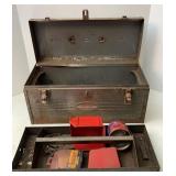 Vtg Craftsman Tool Box & Contents