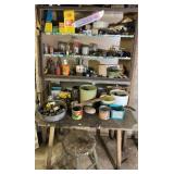 Contents in Wooden Shelving