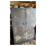 Metal Cabinet & Contents