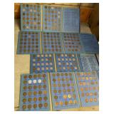 (4) Lincoln Head Cent Albums & Coins