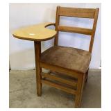 Antique Oak School Desk