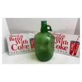 Green Sprite Gallon Jug & Coca-Cola Signs