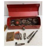Small Tool Box Of Extractors, Easy Outs, Reamers