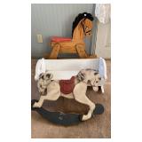 Rocking Horse, Horse Wall Decor & Doll Cradle