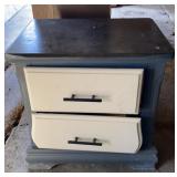 Oak Nightstand with Mismatched drawers