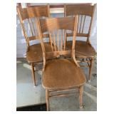 Antique Oak Dining Chairs