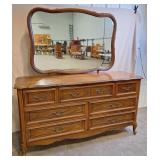 Dixie French Provincial Dresser w/Mirror