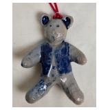 Rowe Pottery Works Bear Ornament