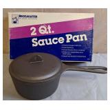 Cast Iron Broilmaster 2 Qt. Sauce Pan w/Lid