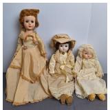 3 Vintage Dolls