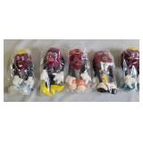 5 California Raisin Plush Characters